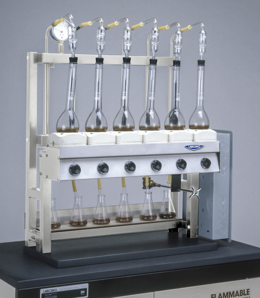 2127602 - Six-Place Kjeldahl Distillation Apparatus